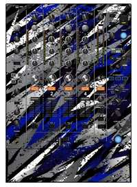 Pioneer DJ DJM 750 MK2 Skin Sparkasm Blue