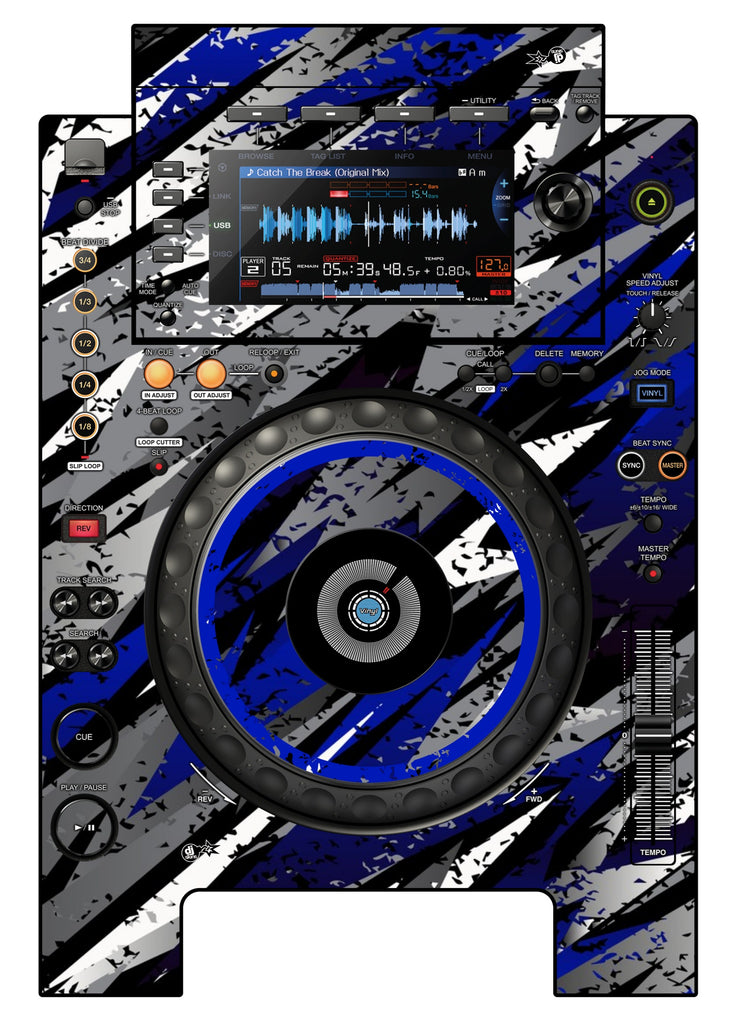 Pioneer DJ CDJ 900 NEXUS Skin Sparkasm Blue