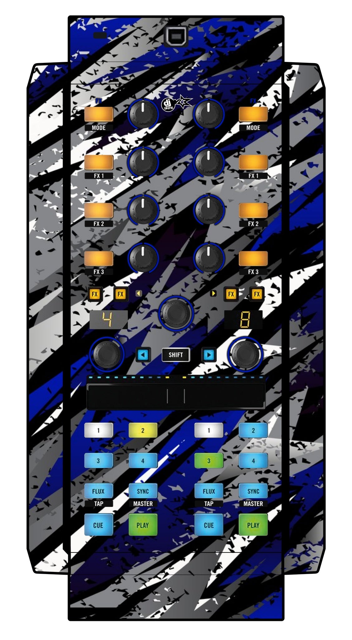 Native Instruments X1 MK2 Skin Sparkasm Blue