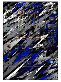 Pioneer DJ DJM 900 NEXUS 2 Skin Sparkasm Blue