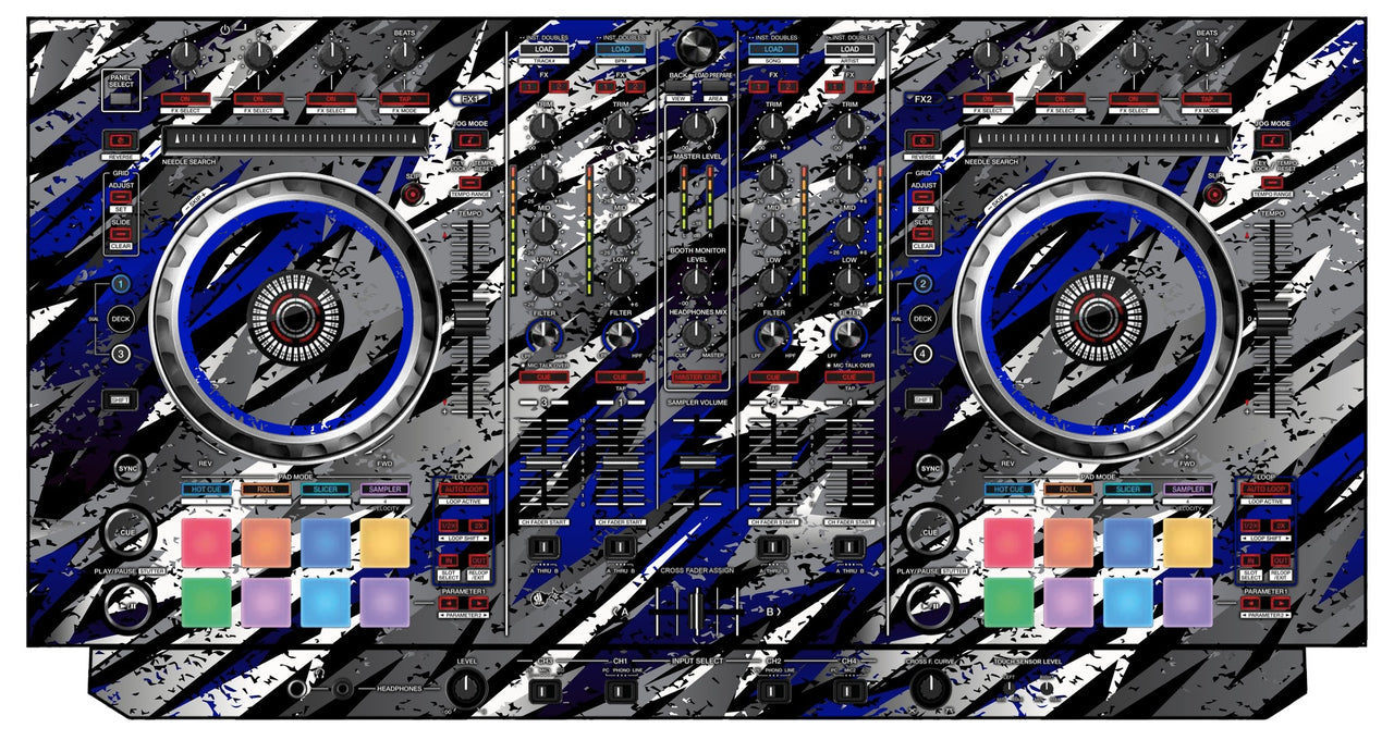 Pioneer DJ DDJ SX Skin Sparkasm Blue
