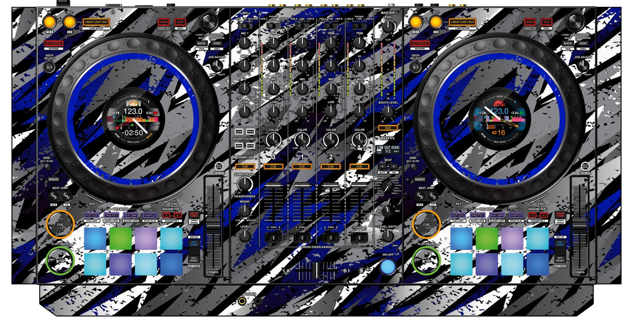 Pioneer DJ DDJ 1000 SRT Skin Sparkasm Blue