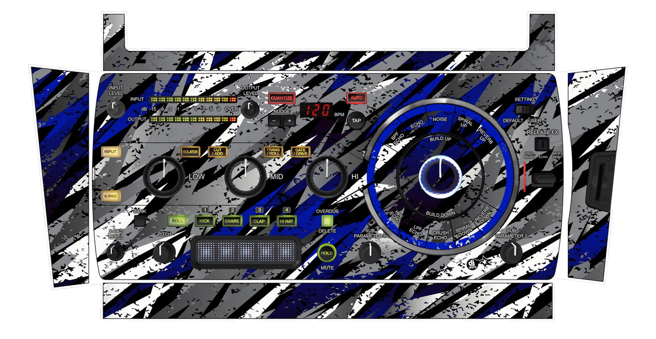 Pioneer DJ RMX 1000 Skin Sparkasm Blue