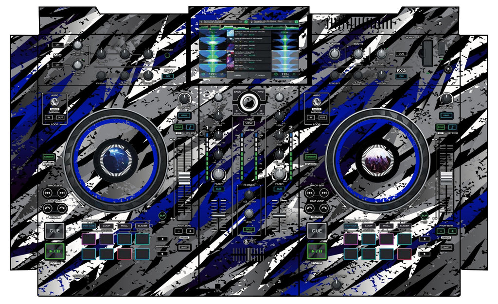 Denon DJ PRIME 2 Skin Sparkasm Blue