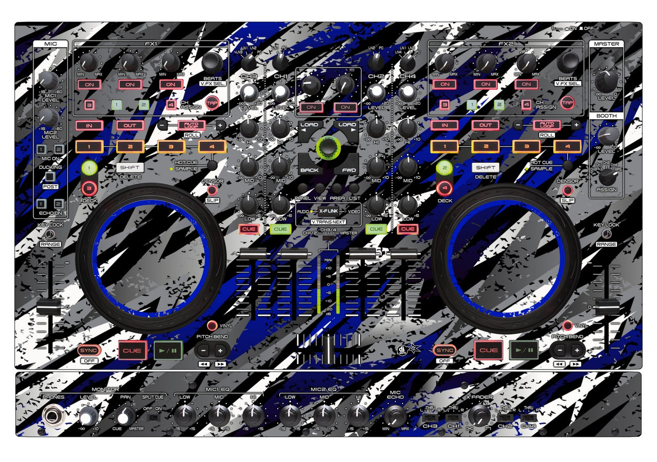 Denon DJ MC 6000 MK2 Skin Sparkasm Blue