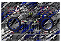 Denon DJ MC 6000 MK2 Skin Sparkasm Blue