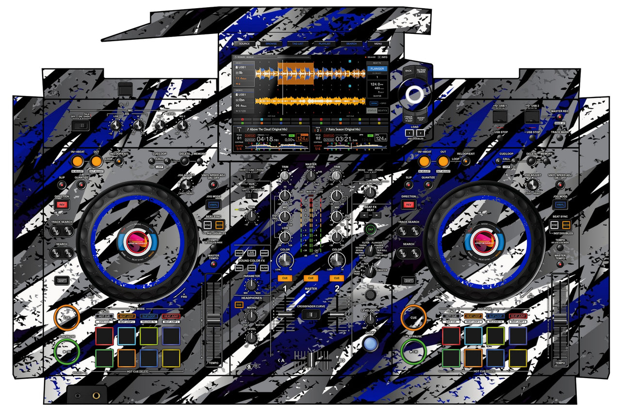 Pioneer DJ XDJ RX 3 Skin Sparkasm Blue