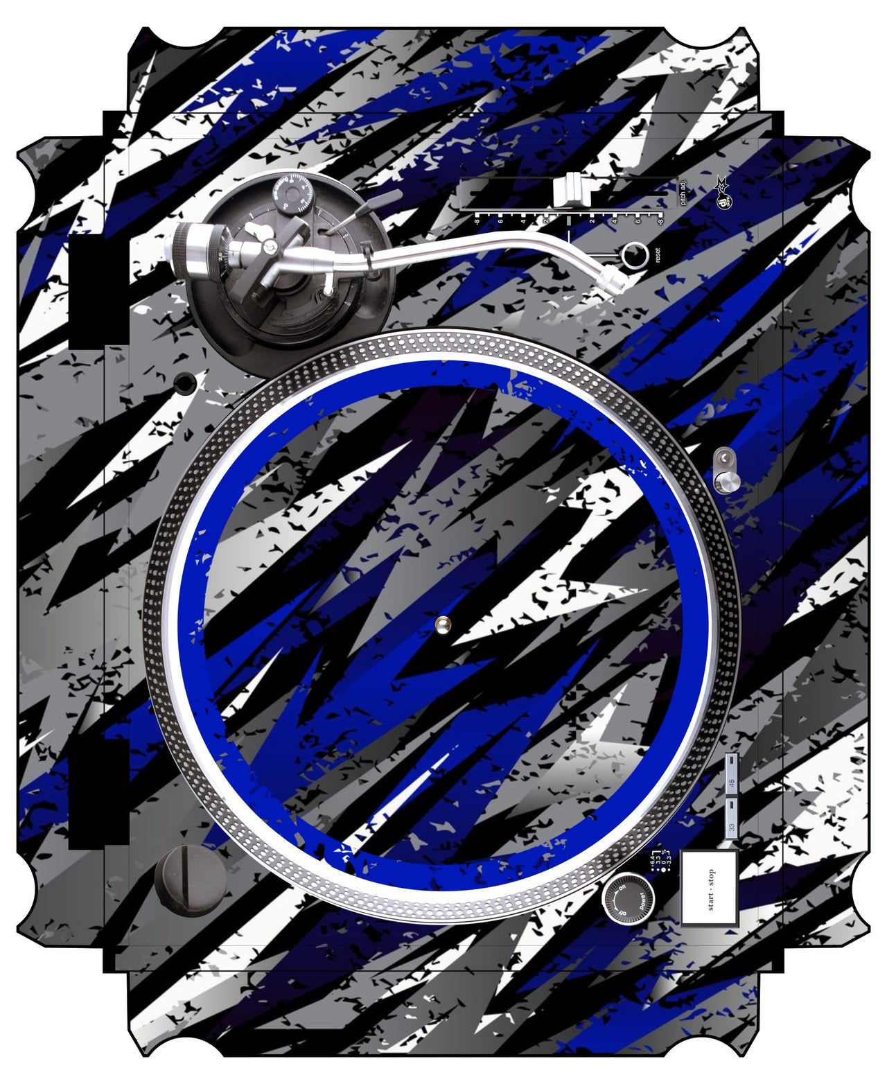 Technics 1200 / 1210 MK5 VERTICAL Skin Sparkasm Blue