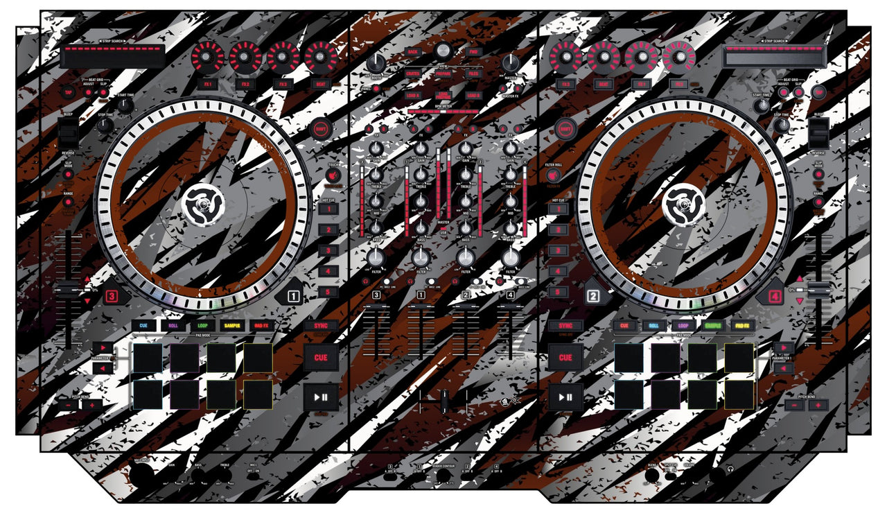 Numark NS 7 II Skin Sparkasm Brown
