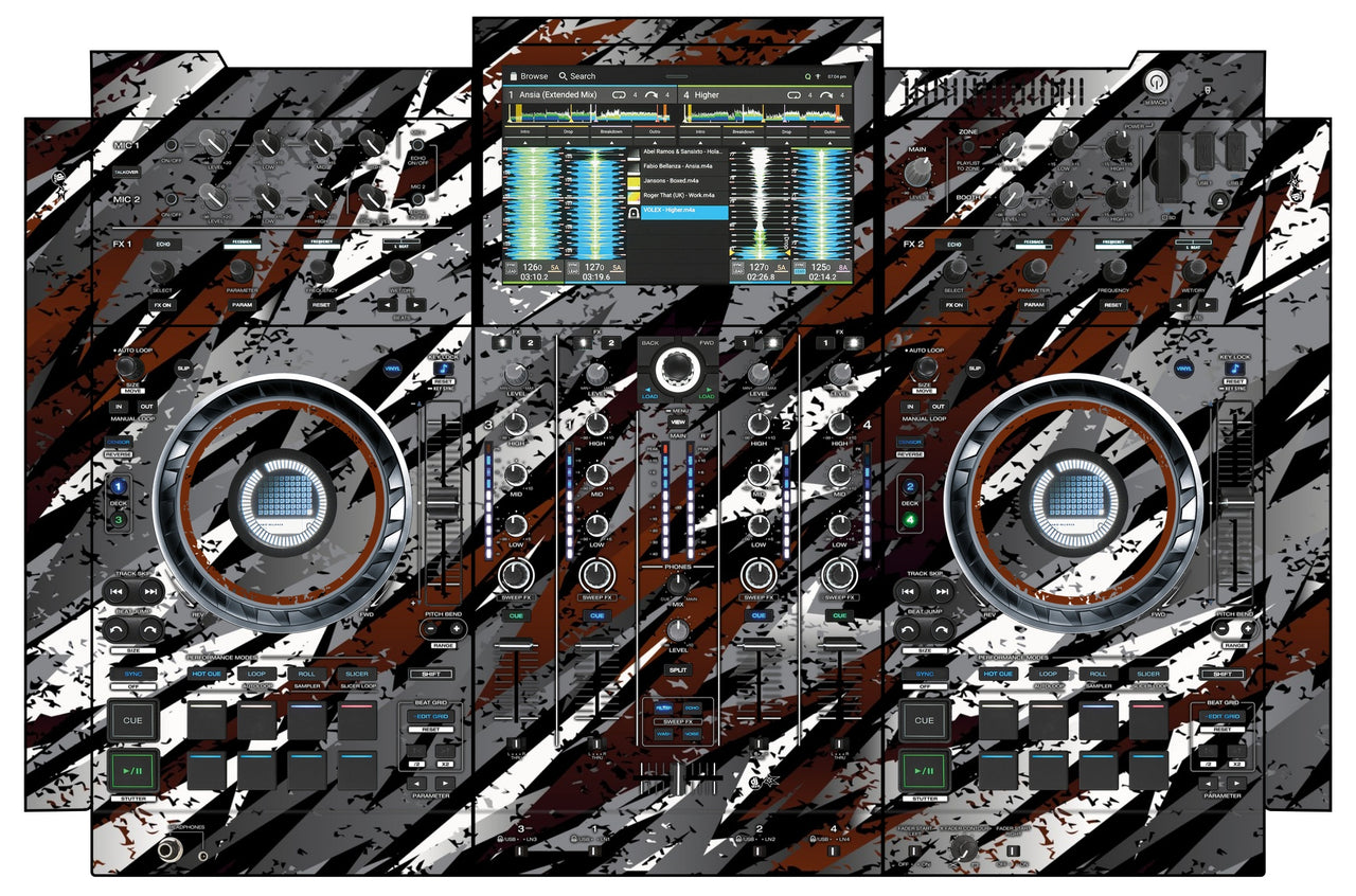 Denon DJ PRIME 4+ Skin Sparkasm Brown