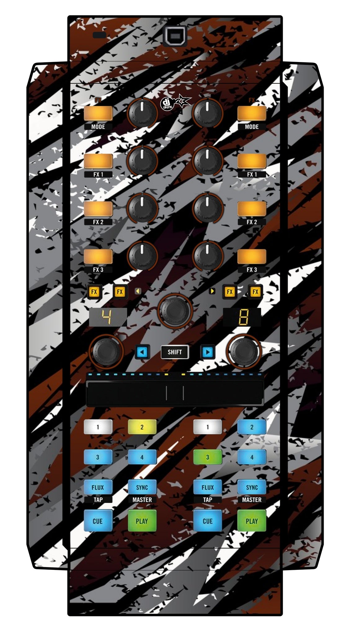 Native Instruments X1 MK2 Skin Sparkasm Brown