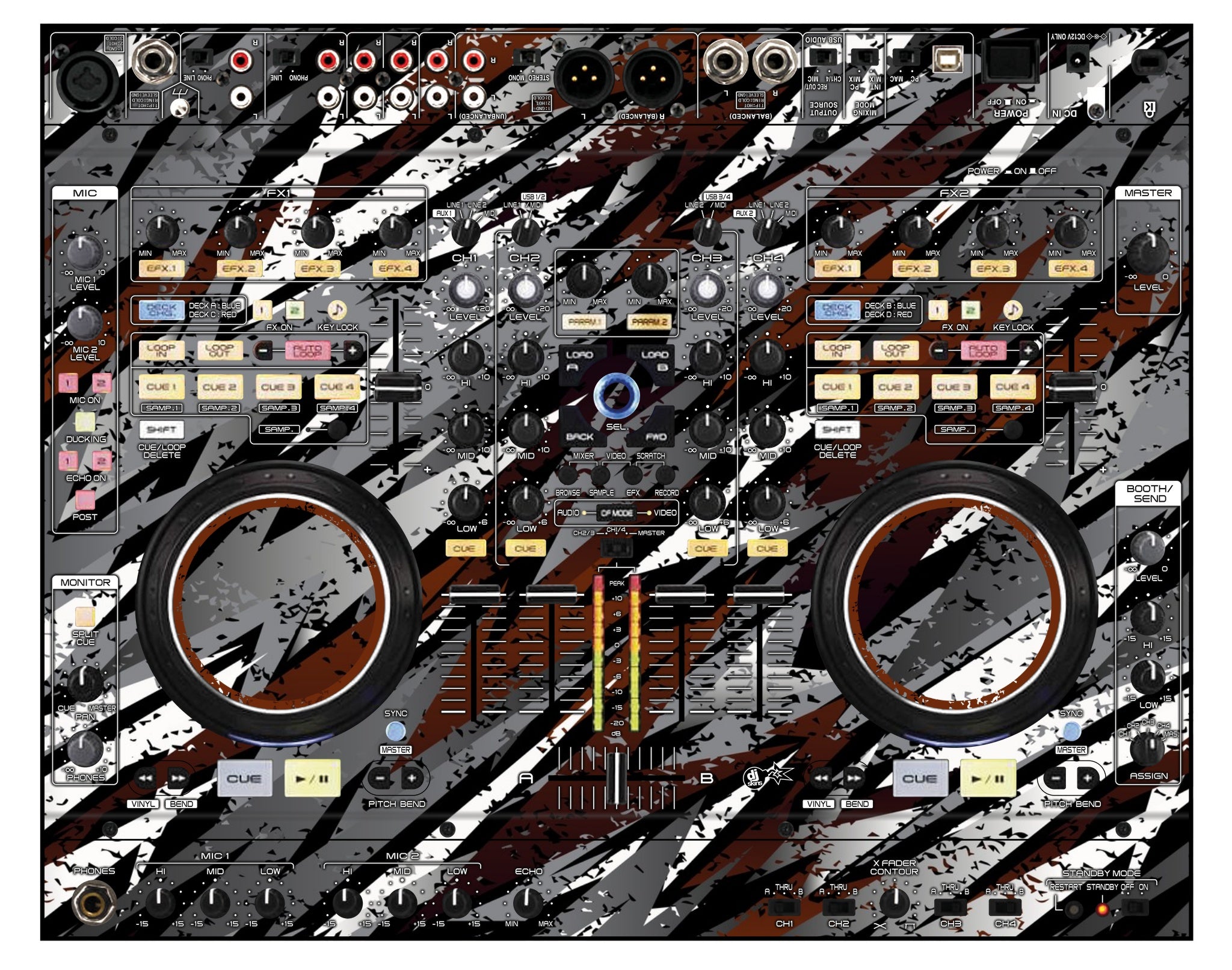 Denon DJ MC 6000 Skin Sparkasm Brown