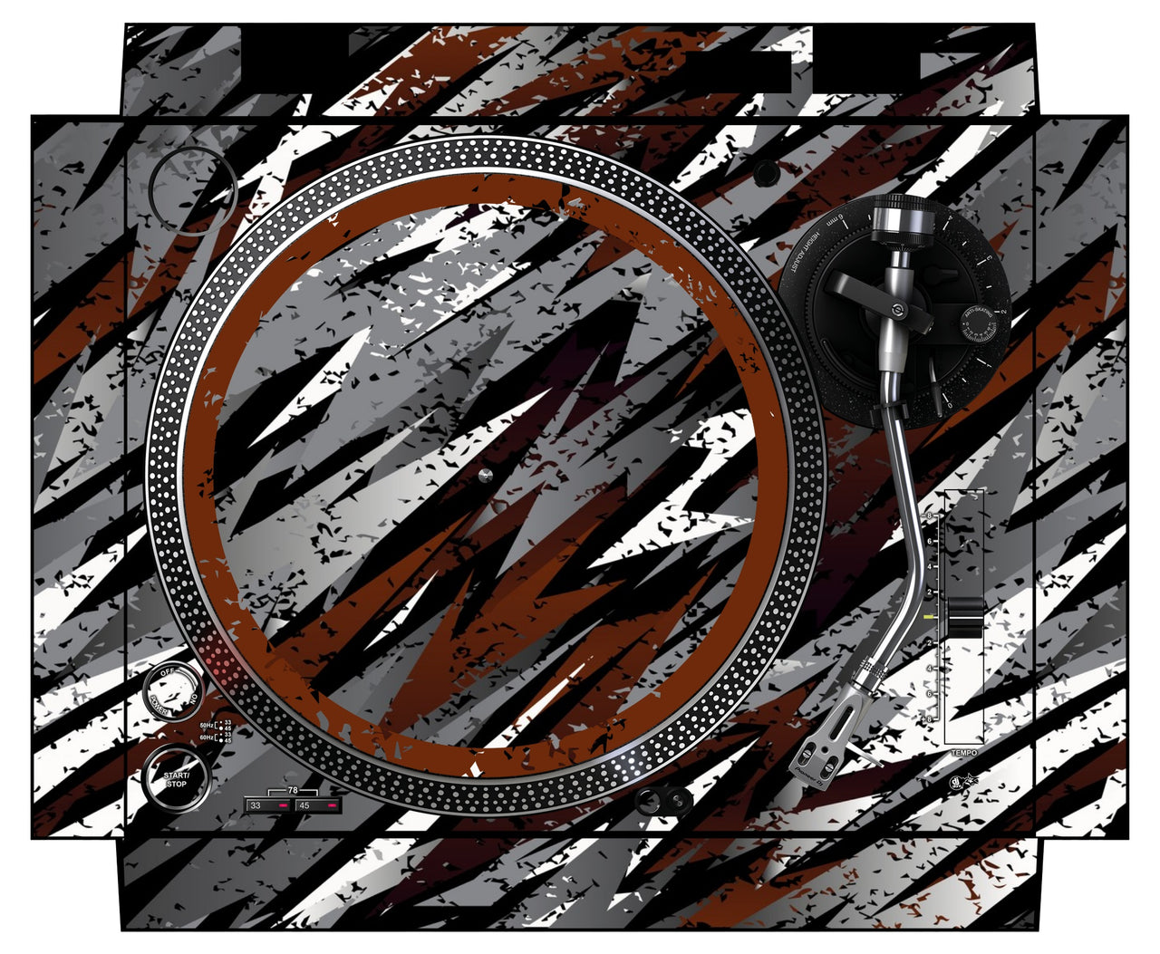 Pioneer DJ PLX 500 Skin Sparkasm Brown