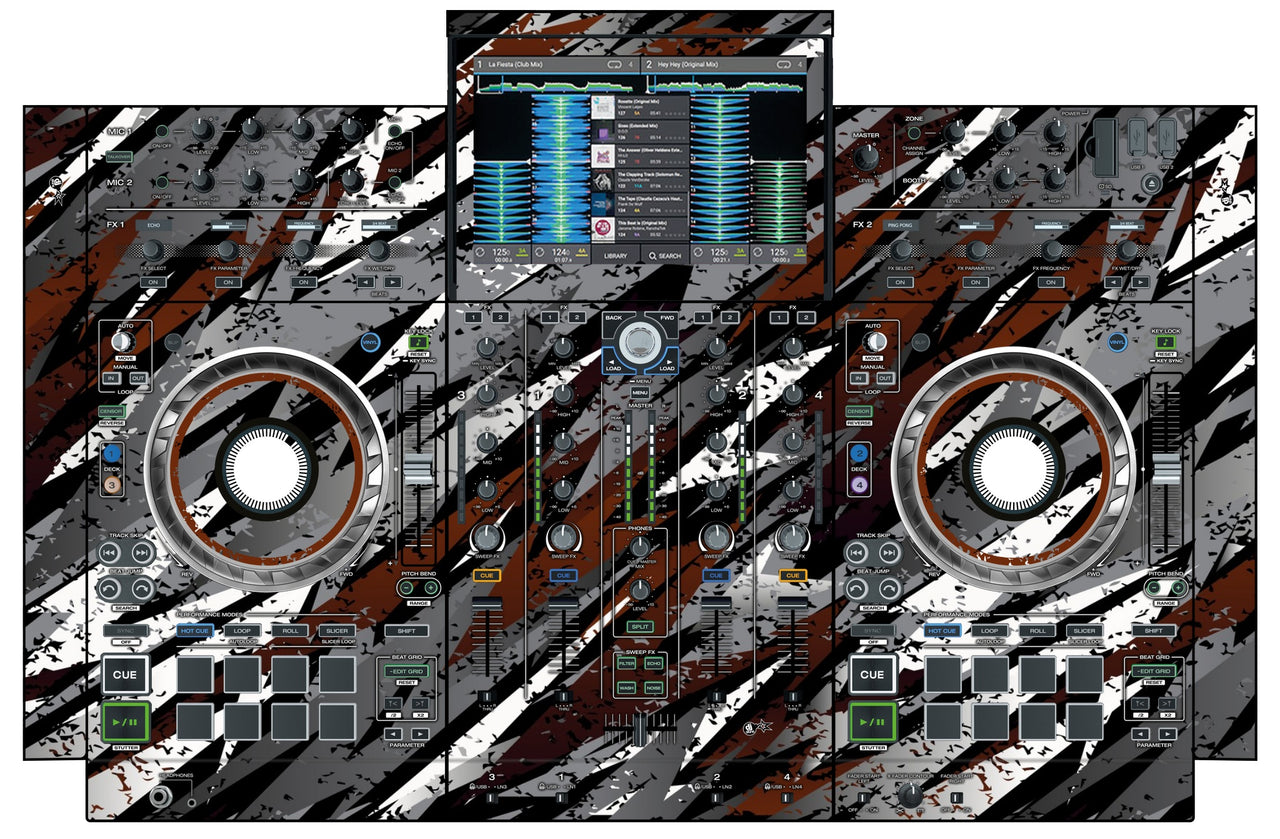 Denon DJ PRIME 4 Skin Sparkasm Brown