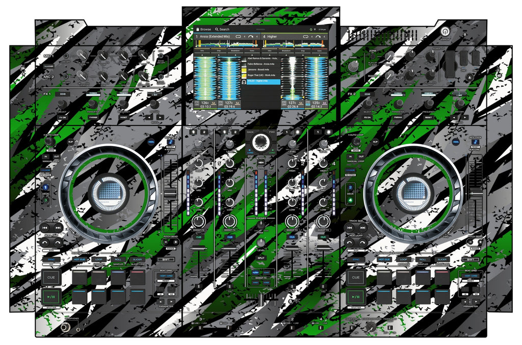 Denon DJ PRIME 4+ Skin Sparkasm Green