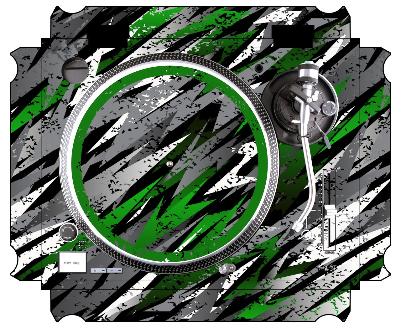 Technics 1200 / 1210 MK5 Skin Sparkasm Green