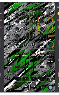Pioneer DJ DDJ FLX10 MIXER Skin Sparkasm Green