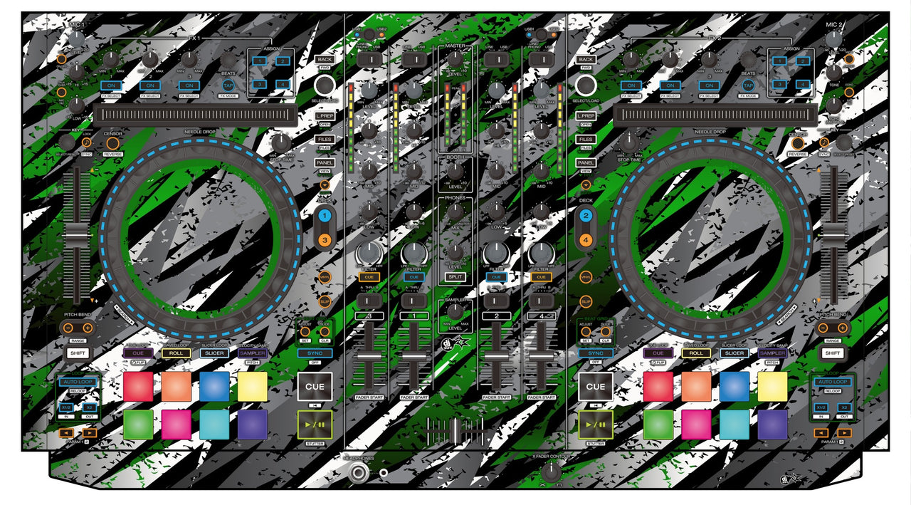 Denon DJ MC 7000 Skin Sparkasm Green