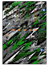 Pioneer DJ DJM 900 NEXUS 2 Skin Sparkasm Green