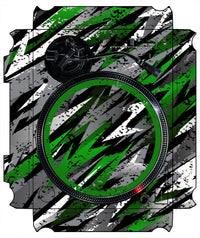 Technics 1200 / 1210 MK7 VERTICAL Skin Sparkasm Green