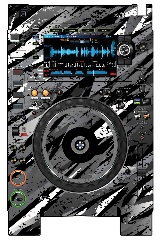 Pioneer DJ CDJ 2000 NEXUS 2 Skin Sparkasm Grey