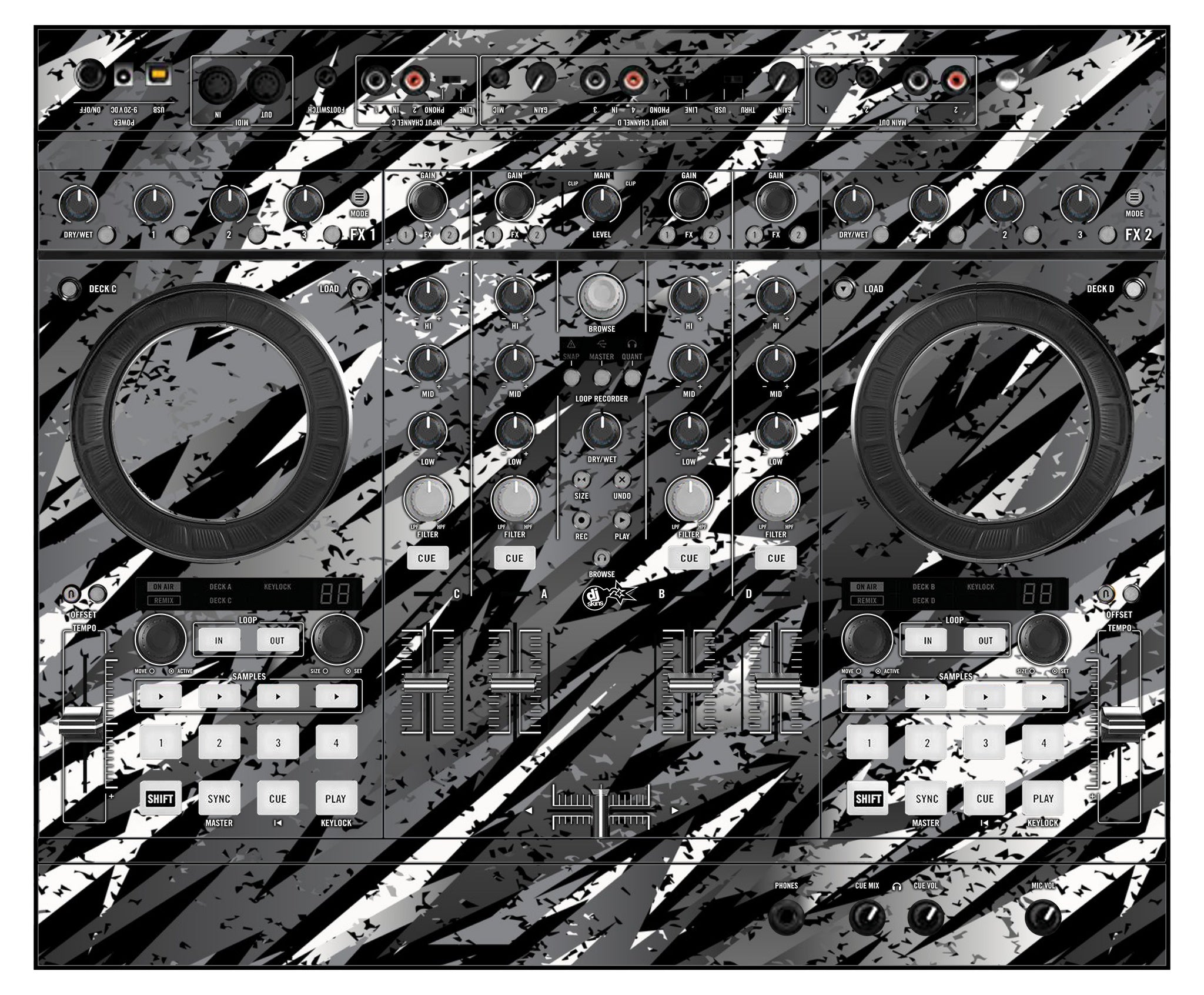 Native Instruments S4 MK1 Skin Sparkasm Grey