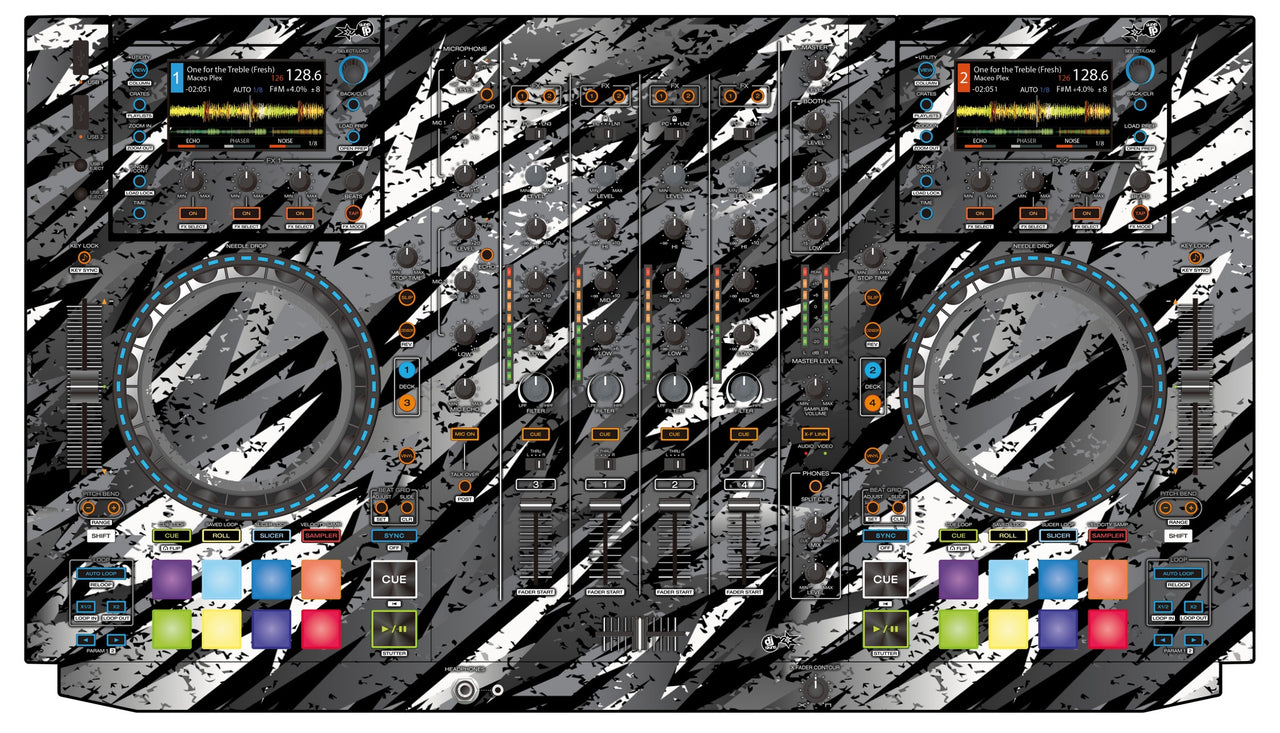 Denon DJ MCX 8000 Skin Sparkasm Grey