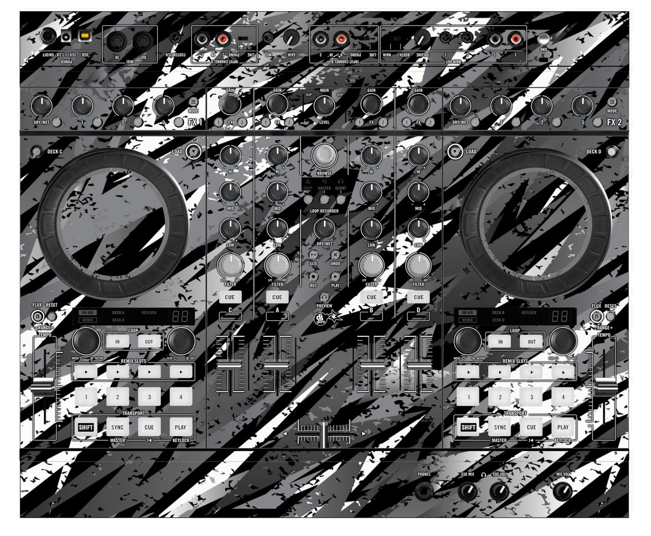 Native Instruments S4 MK2 Skin Sparkasm Grey
