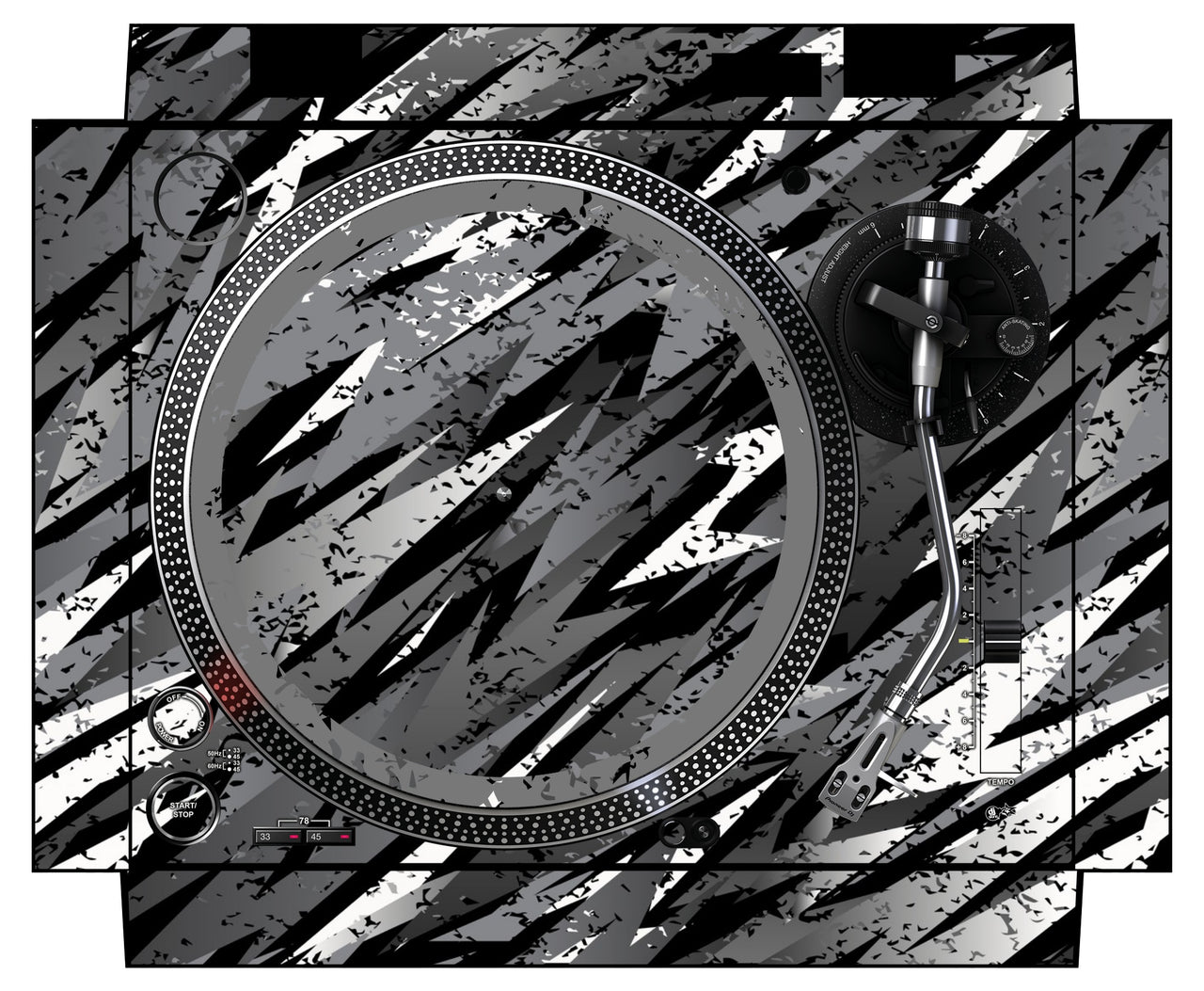 Pioneer DJ PLX 500 Skin Sparkasm Grey
