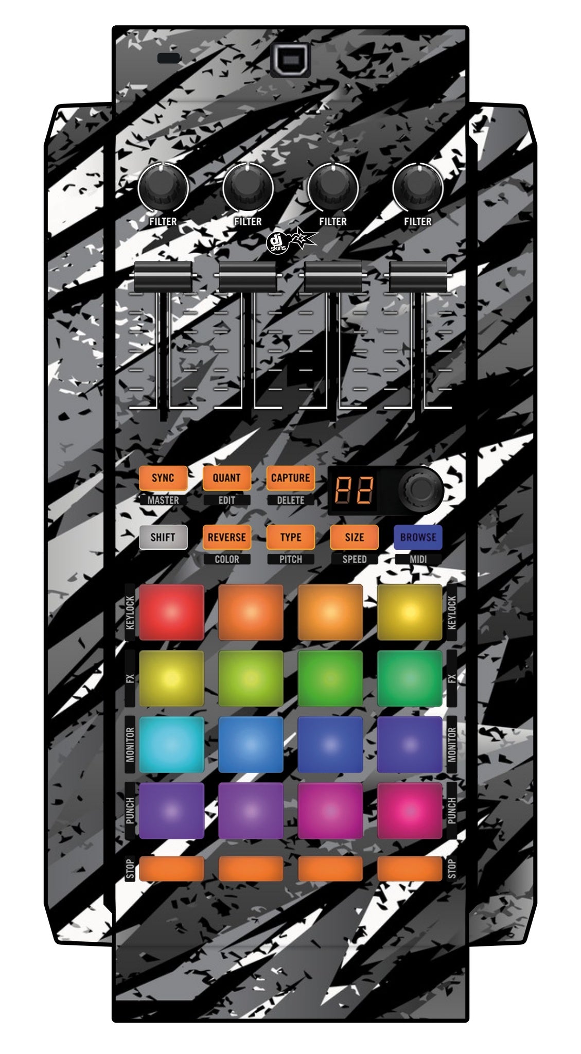 Native Instruments F1 Skin Sparkasm Grey