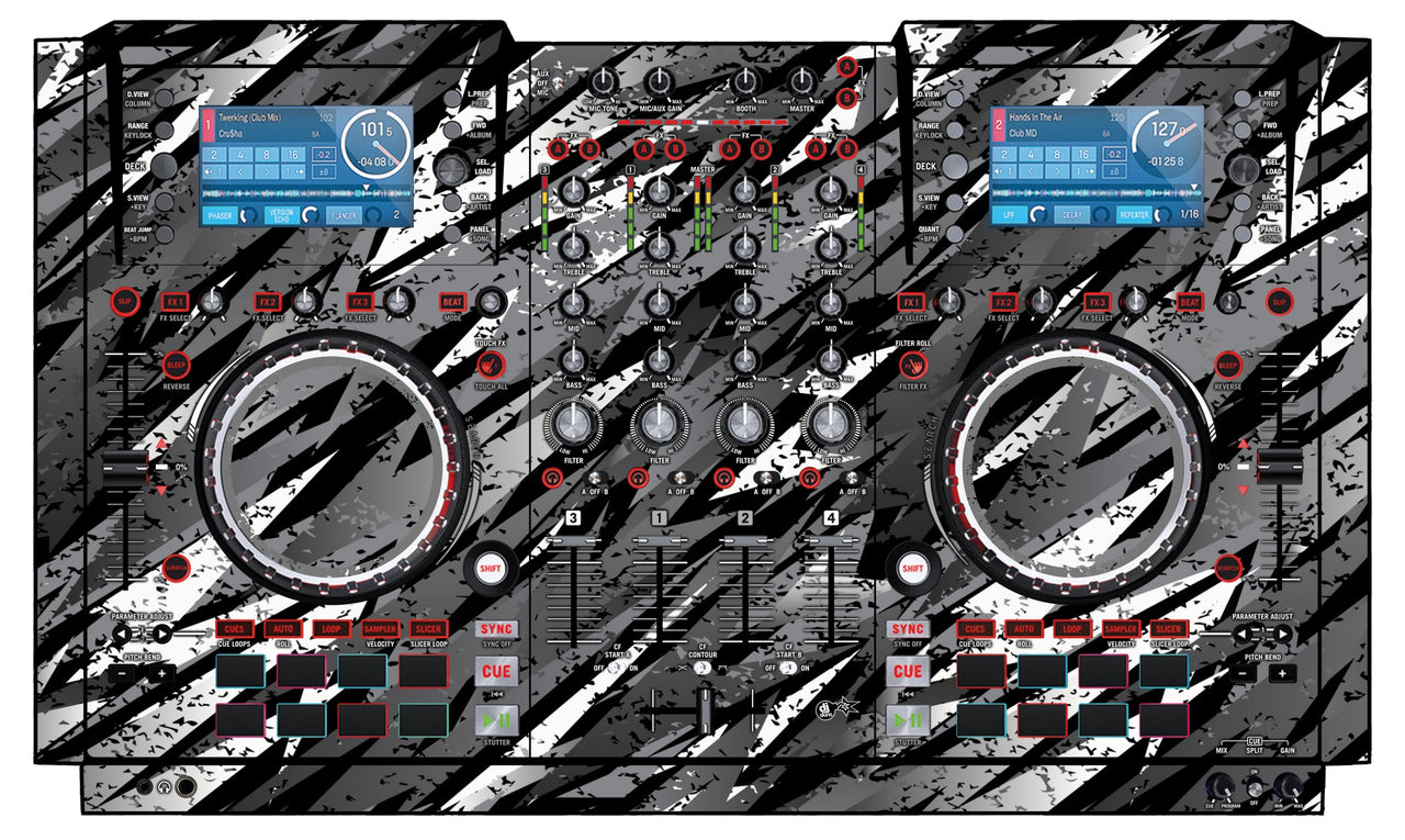 Numark NV 2 Skin Sparkasm Grey