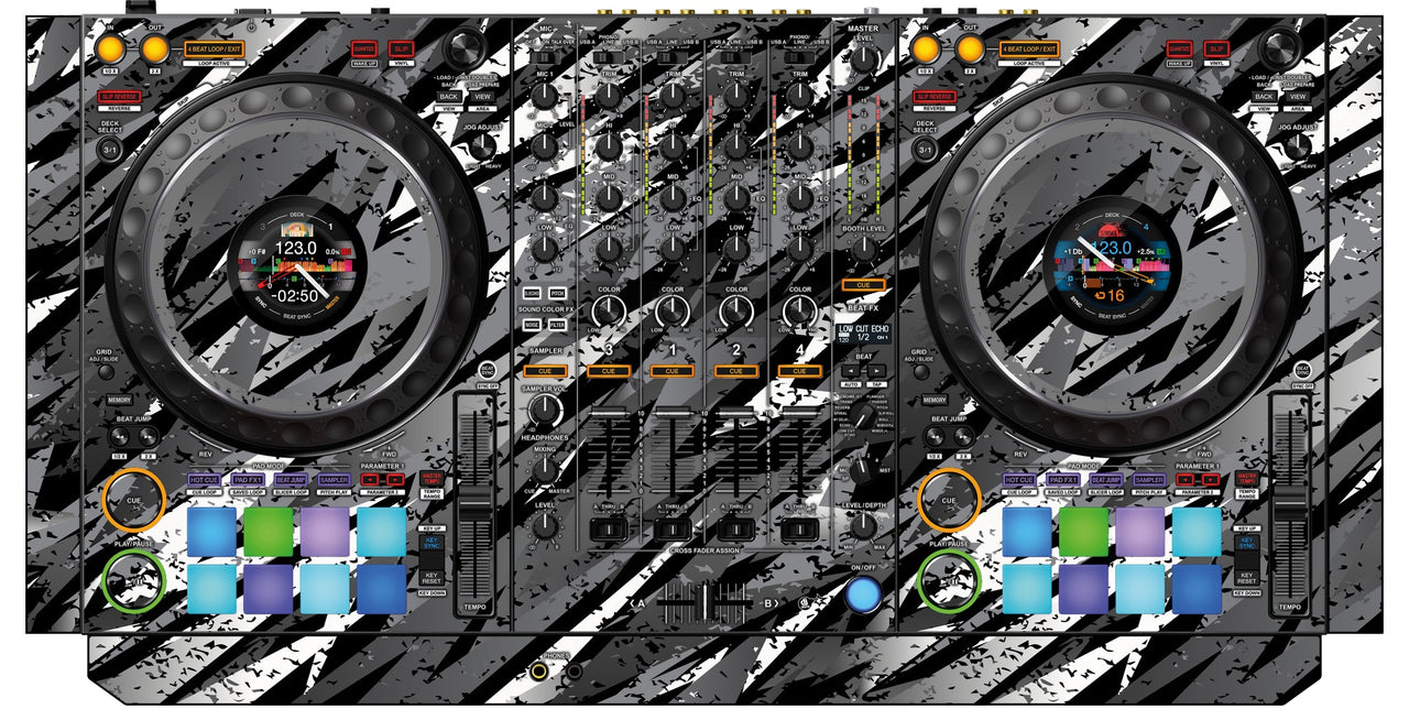 Pioneer DJ DDJ 1000 SRT Skin Sparkasm Grey