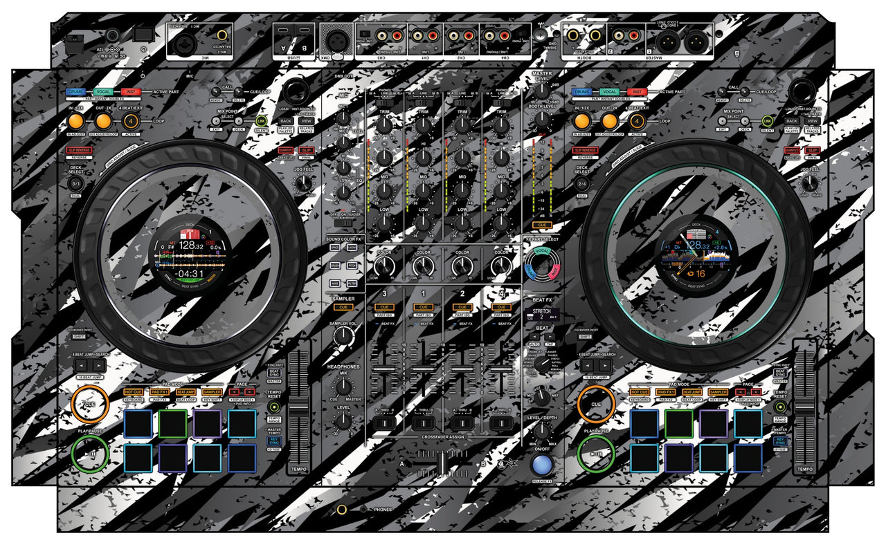 Pioneer DJ DDJ FLX10 Skin Sparkasm Grey