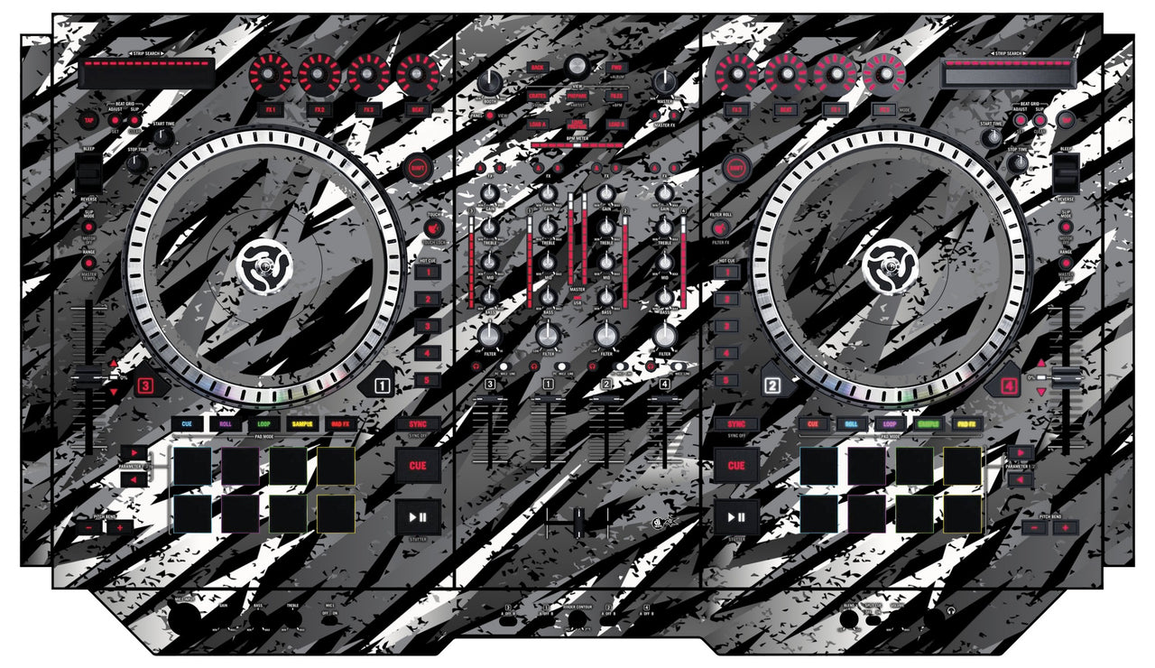 Numark NS 7 II Skin Sparkasm Grey