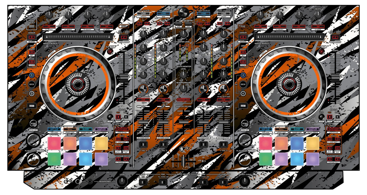Pioneer DJ DDJ SX 2 Skin Sparkasm Orange