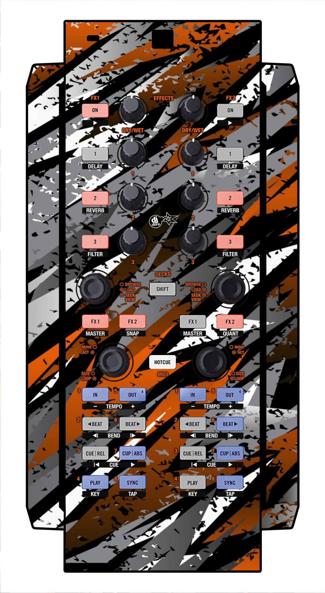 Native Instruments X1 Skin Sparkasm Orange