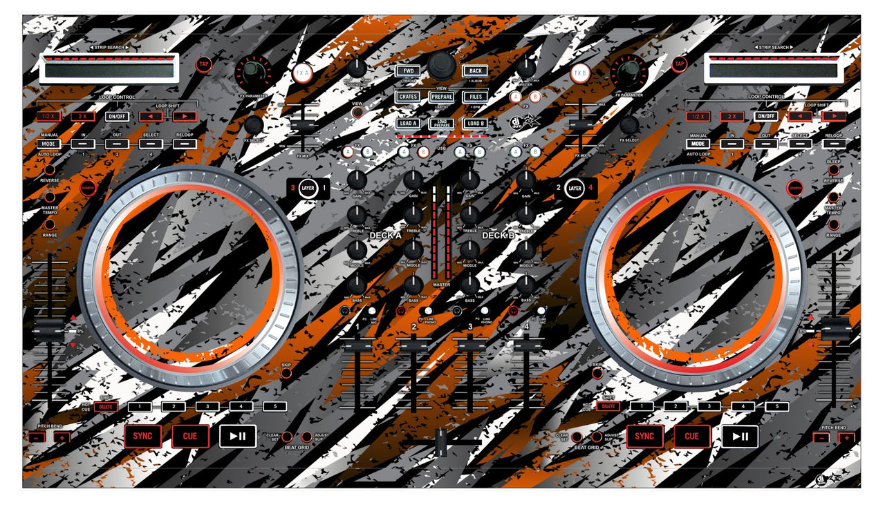 Numark NS 6 Skin Sparkasm Orange