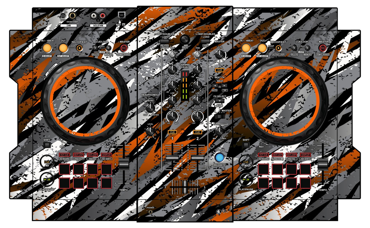 Pioneer DJ DDJ 400 Skin Sparkasm Orange