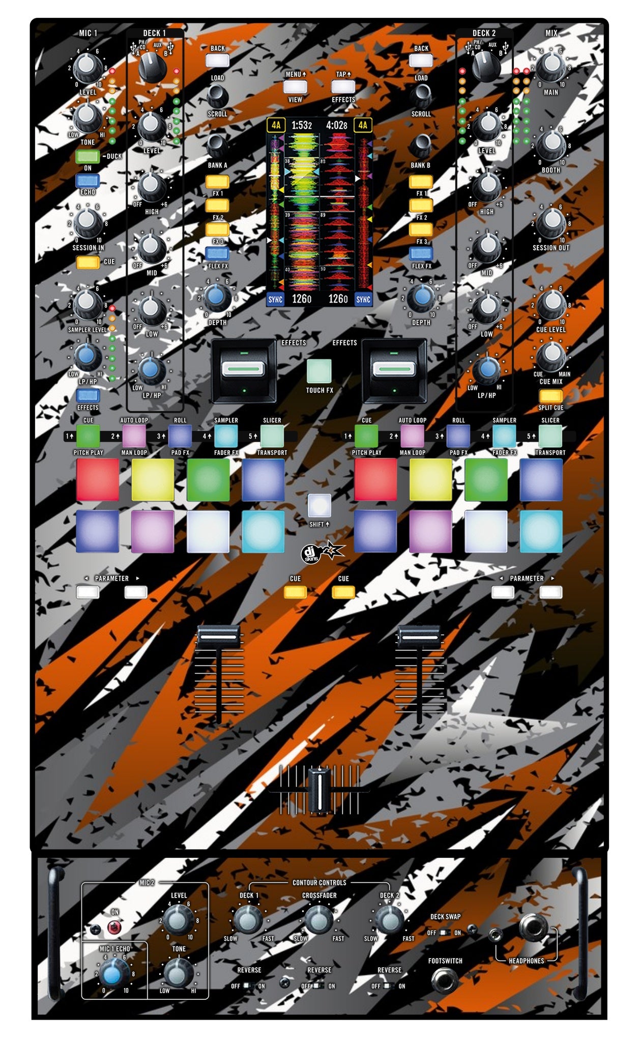 Rane 72 Skin Sparkasm Orange
