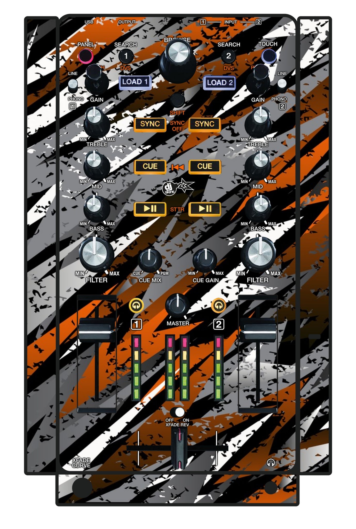 Akai Pro AMX Skin Sparkasm Orange