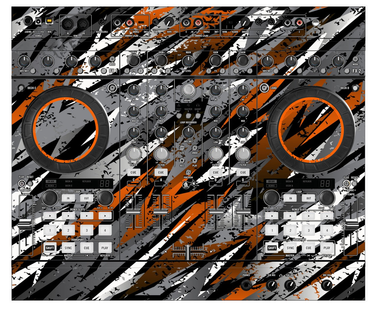 Native Instruments S4 MK2 Skin Sparkasm Orange