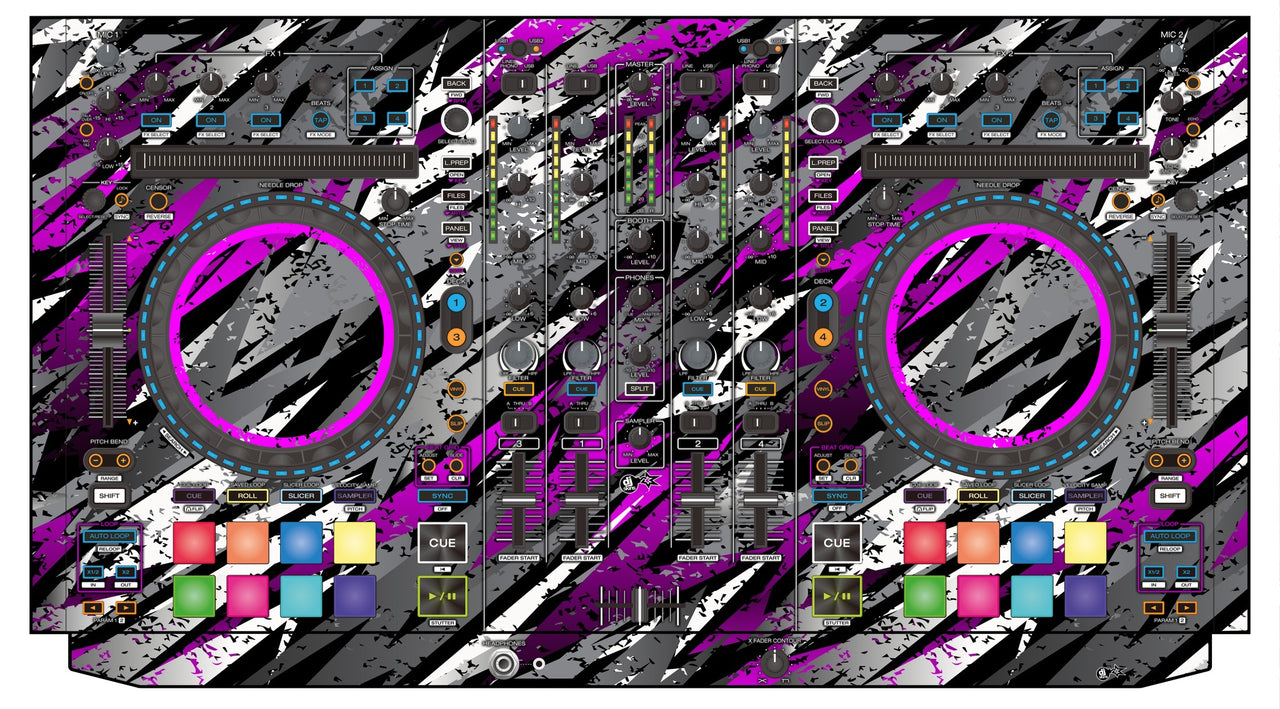 Denon DJ MC 7000 Skin Sparkasm Pink