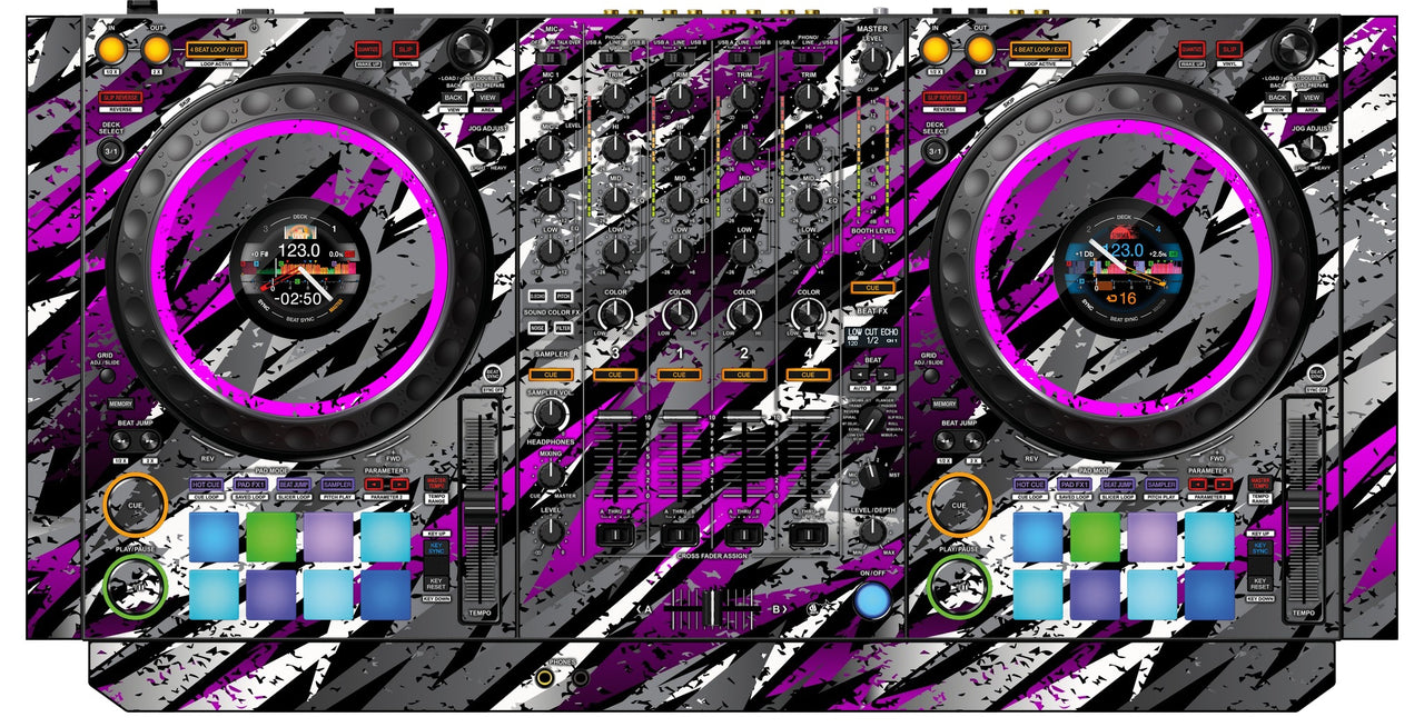 Pioneer DJ DDJ 1000 SRT Skin Sparkasm Pink