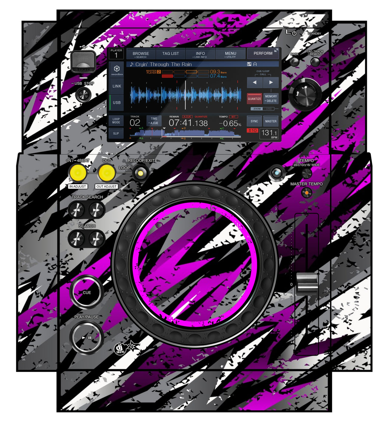 Pioneer DJ XDJ 700 Skin Sparkasm Pink