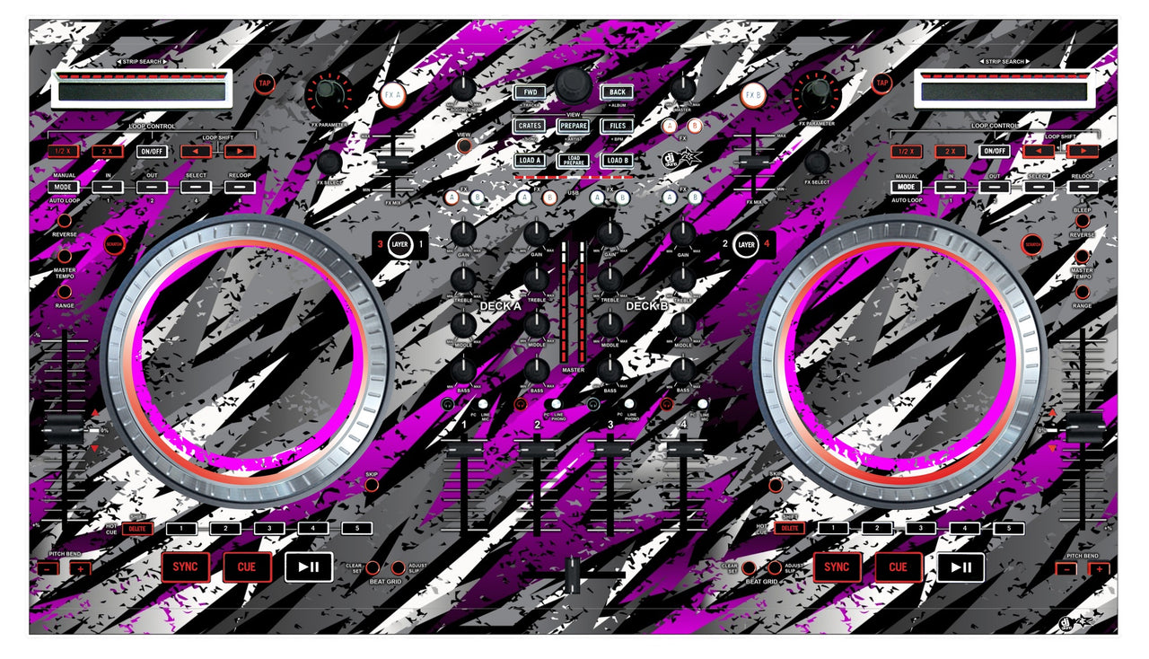 Numark NS 6 Skin Sparkasm Pink