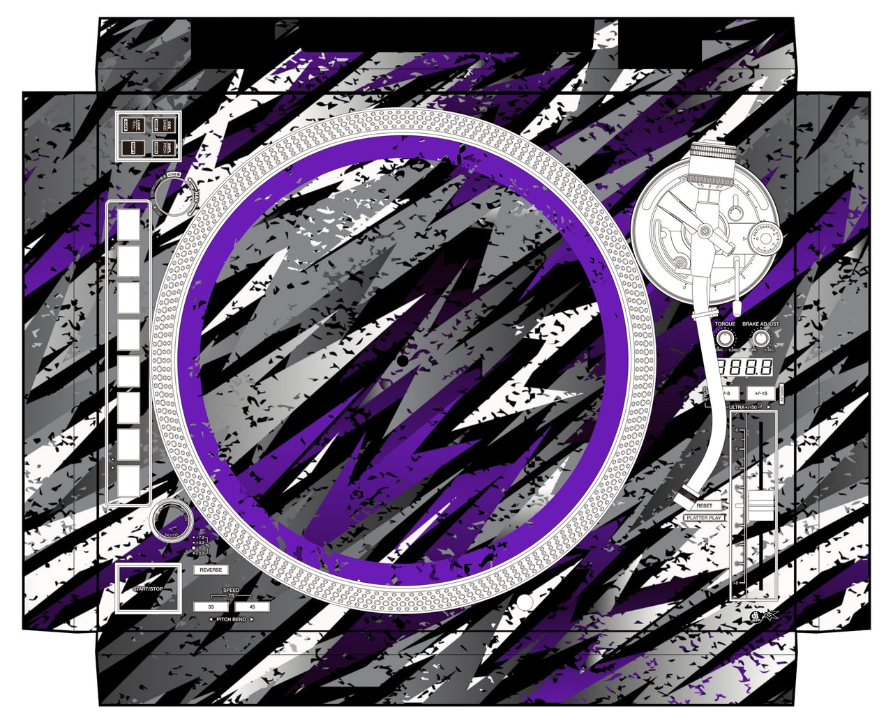Reloop RP 8000 MK2 Skin Sparkasm Purple