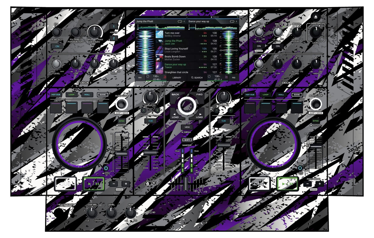 Denon DJ PRIME GO Skin Sparkasm Purple