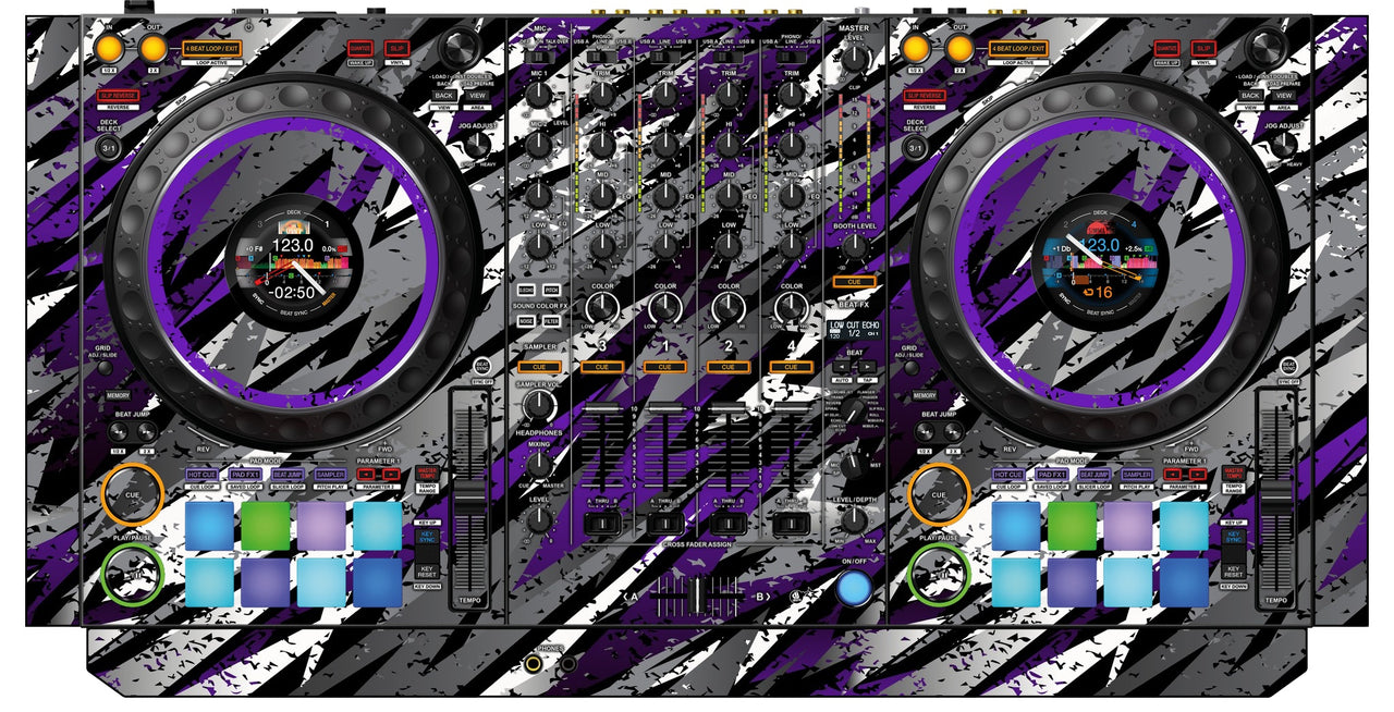 Pioneer DJ DDJ 1000 SRT Skin Sparkasm Purple