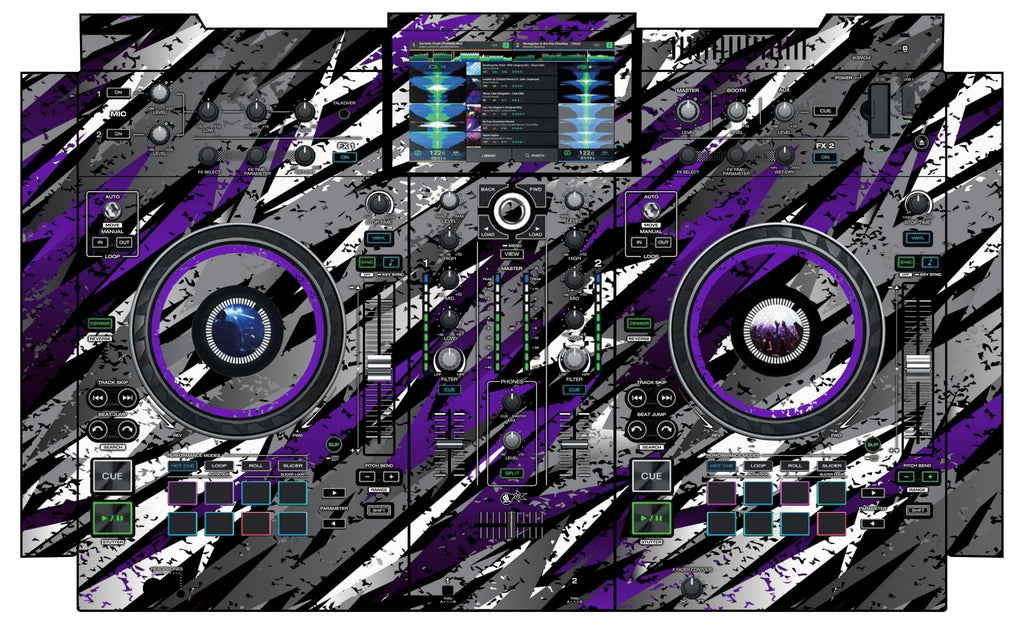 Denon DJ PRIME 2 Skin Sparkasm Purple