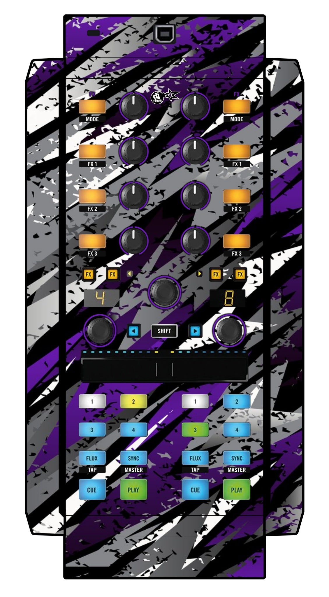 Native Instruments X1 MK2 Skin Sparkasm Purple